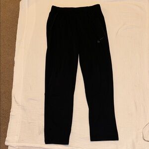NIKE Men’s Black Athletic Pants Large Dri Fit Sports Casual Performance